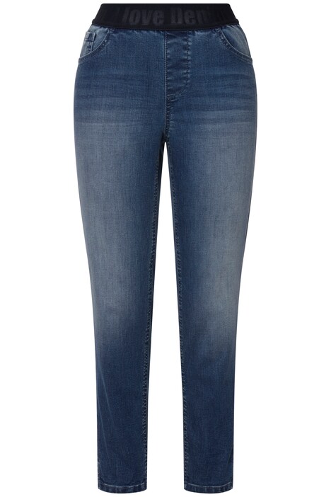 Stretch Fit Elastic Waist Jeans