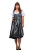 Dirndl, klikatý vzor, hranatý výstřih, bez rukávů