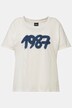 T-shirt oversize à col rond et manches courtes, motif spray