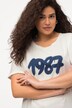 T-shirt oversize à col rond et manches courtes, motif spray