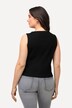 Top, ribjersey, slim, V-udskæring, ærmeløs