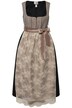 Dirndl, dvouvrstvá zástěra, hranatý výstřih, bez rukávů