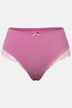 Culotte midi, dentelle transparente sur le côté