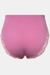 Culotte midi, dentelle transparente sur le côté