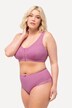 Culotte midi, dentelle transparente sur le côté