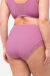 Culotte midi, dentelle transparente sur le côté