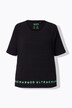 Classic fit half-sleeve crew neck T-shirt with hem inscription