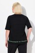 Classic fit half-sleeve crew neck T-shirt with hem inscription