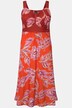 midi jurk, gebloemde print, V-hals, mouwloos
