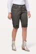 Traditionel jeansbermuda Mandy, Used Look, broderi