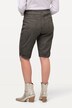 Traditionel jeansbermuda Mandy, Used Look, broderi