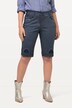 Traditionel jeansbermuda Mandy, Used Look, broderi