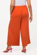 Culottes in tessuto operato lunghe fino al polpaccio con taglio della gamba dritto e cintura elastica