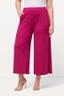 Culottes in tessuto operato lunghe fino al polpaccio con taglio della gamba dritto e cintura elastica