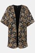 Veste kimono à manches courtes. Coupe oversized. Paillettes métallisées.