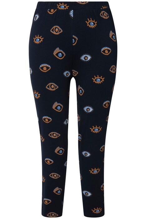 Legíny, vzor očí, Slim, knoflíky na lemu, biobavlna
