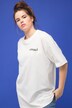 T-Shirt, oversized, Rücken Print