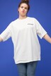 T-Shirt, oversized, Rücken Print