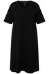 Žerzejové šaty, A střih, kulatý výstřih, krátké rukávy, kapsy