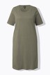 Jerseykleid, A-Linie, Rundhals, Halbarm, Taschen