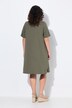 Jerseykleid, A-Linie, Rundhals, Halbarm, Taschen