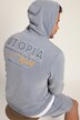 STHUGE Hoodie, Langarm, acid washed, Kapuze, Rückenprint, bis 8 XL