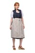 Dirndl, srdcový výstřih, ozdobné knoflíky, bez rukávů