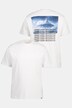 STHUGE T-shirt, halværmer, rygprint, op til 8 XL