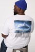 STHUGE T-shirt, halværmer, rygprint, op til 8 XL