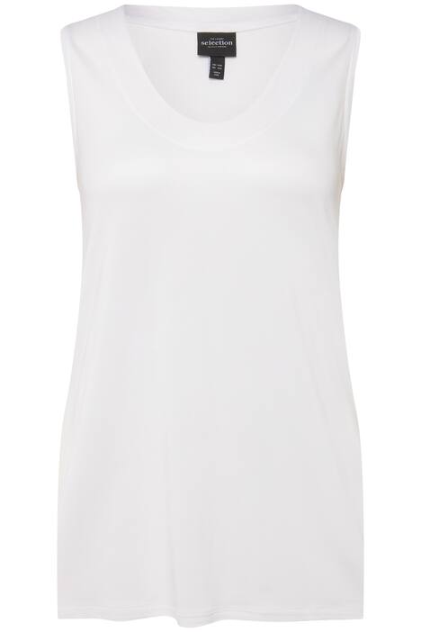 Slinky top, Slim střih, kulatý výstřih, bez rukávů, Slinky piké