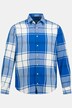 STHUGE ternet flannelsskjorte, langærmet, moderne pasform, kentkrave, op til 8 XL