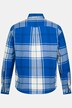STHUGE ternet flannelsskjorte, langærmet, moderne pasform, kentkrave, op til 8 XL