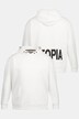 STHUGE hættetrøje, lanmgærmet, oversize, hætte, rygprint, op til 8 XL