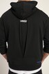 Sweat-shirt à capuche STHUGE oversized, manches longues. Plis et imprimé dans le dos. Jusqu'au 8 XL.