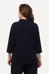 Camiseta sport, estructura, cuello alto, manga 3/4, algodón orgánico