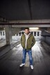 STHUGE hoodie, OEKO-TEX, melange sweat, chest print, up to 8 XL