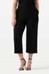Jupe-culotte en maille fluide. Longueur mollet, jambe large. Taille élastique