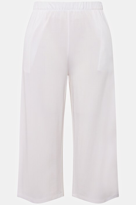 Slinky Stretch Knit Culotte Pants