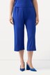 Jupe-culotte en maille fluide. Longueur mollet, jambe large. Taille élastique