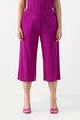 Jupe-culotte en maille fluide. Longueur mollet, jambe large. Taille élastique