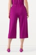 Jupe-culotte en maille fluide. Longueur mollet, jambe large. Taille élastique