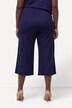 Jupe-culotte en maille fluide. Longueur mollet, jambe large. Taille élastique