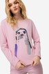 Sweatshirt, oversized, Robben Print, Rundhals, Langarm