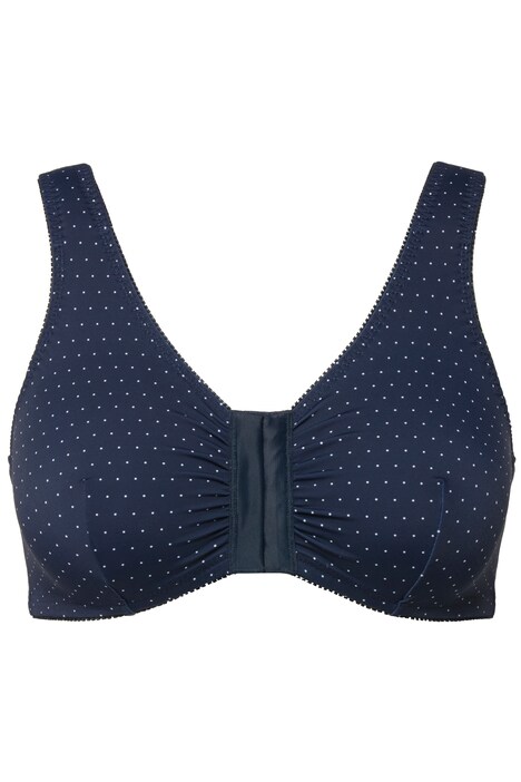 Bustier, puntíky, přední zapínání, košíčky C-D, mikrovlákno