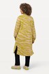 Longline Zebra Print Long Sleeve Collared Cardigan