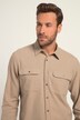 Chemise en flanelle, manches longues et col Kent - coupe Modern Fit