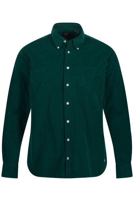Manšestrová košile, dlouhé rukávy, límeček s knoflíky, Modern střih, do 8XL
