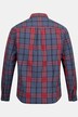 Chemise à carreaux à manches longues, coupe Modern Fit et col Kent - jusqu'au 8 XL