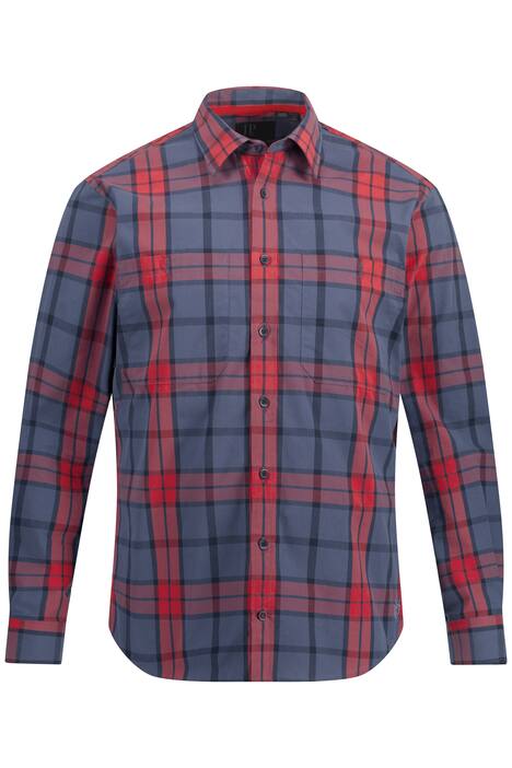 Kostkovaná košile, dlouhé rukávy, Kent límeček, Modern střih, do 8XL