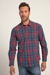 Chemise à carreaux à manches longues, coupe Modern Fit et col Kent - jusqu'au 8 XL